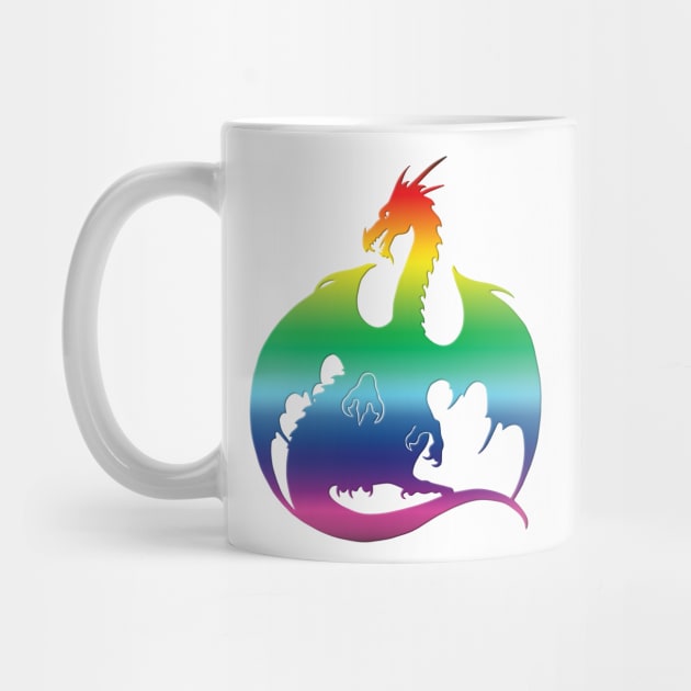 Rainbow Dragon by ferinefire